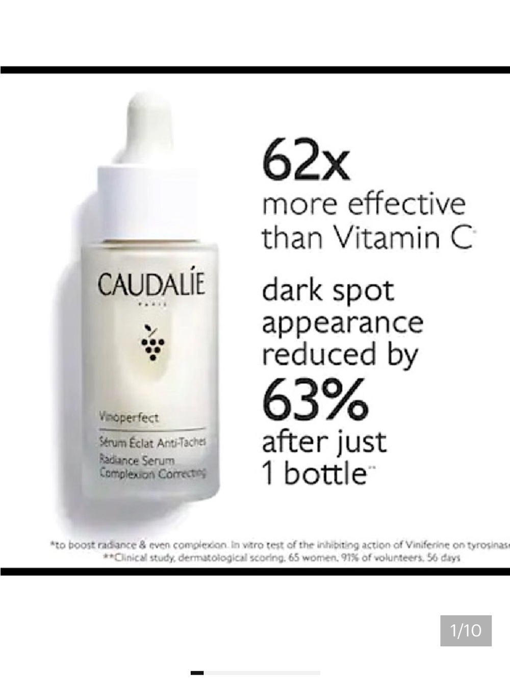 🆕 CAUDALÍE vino perfect radiance complexion correcting SERUM - dark spots $79